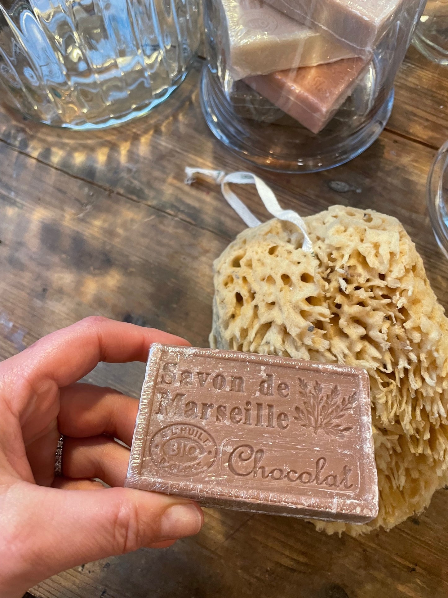 SAVON DE MARSEILLE NEUTRI + SPUGNA NATURALE